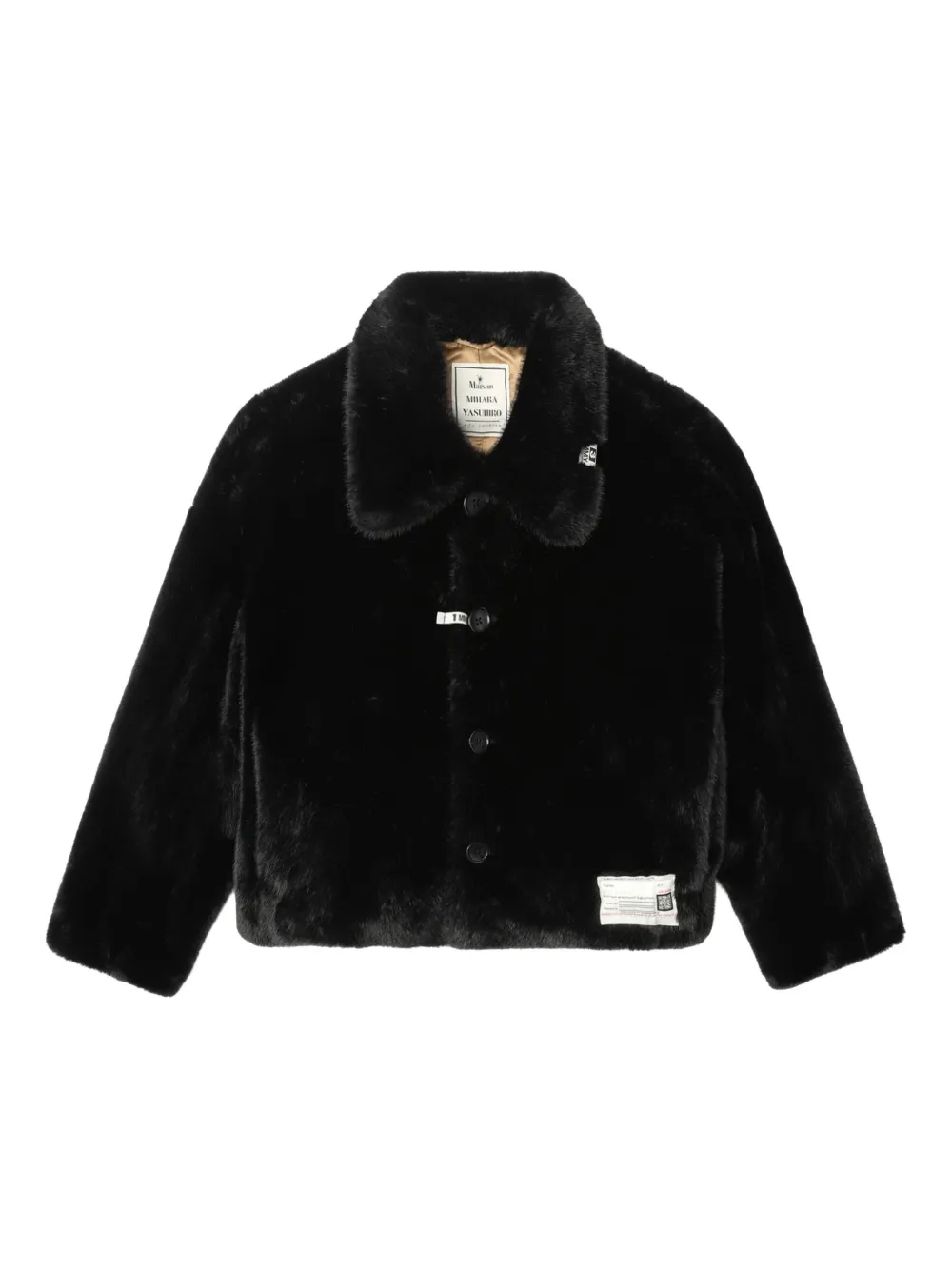 Maison MIHARA YASUHIRO ロングスリーブ コート - ブラック Maison MIHARA YASUHIRO ロングスリーブ コート - ブラック