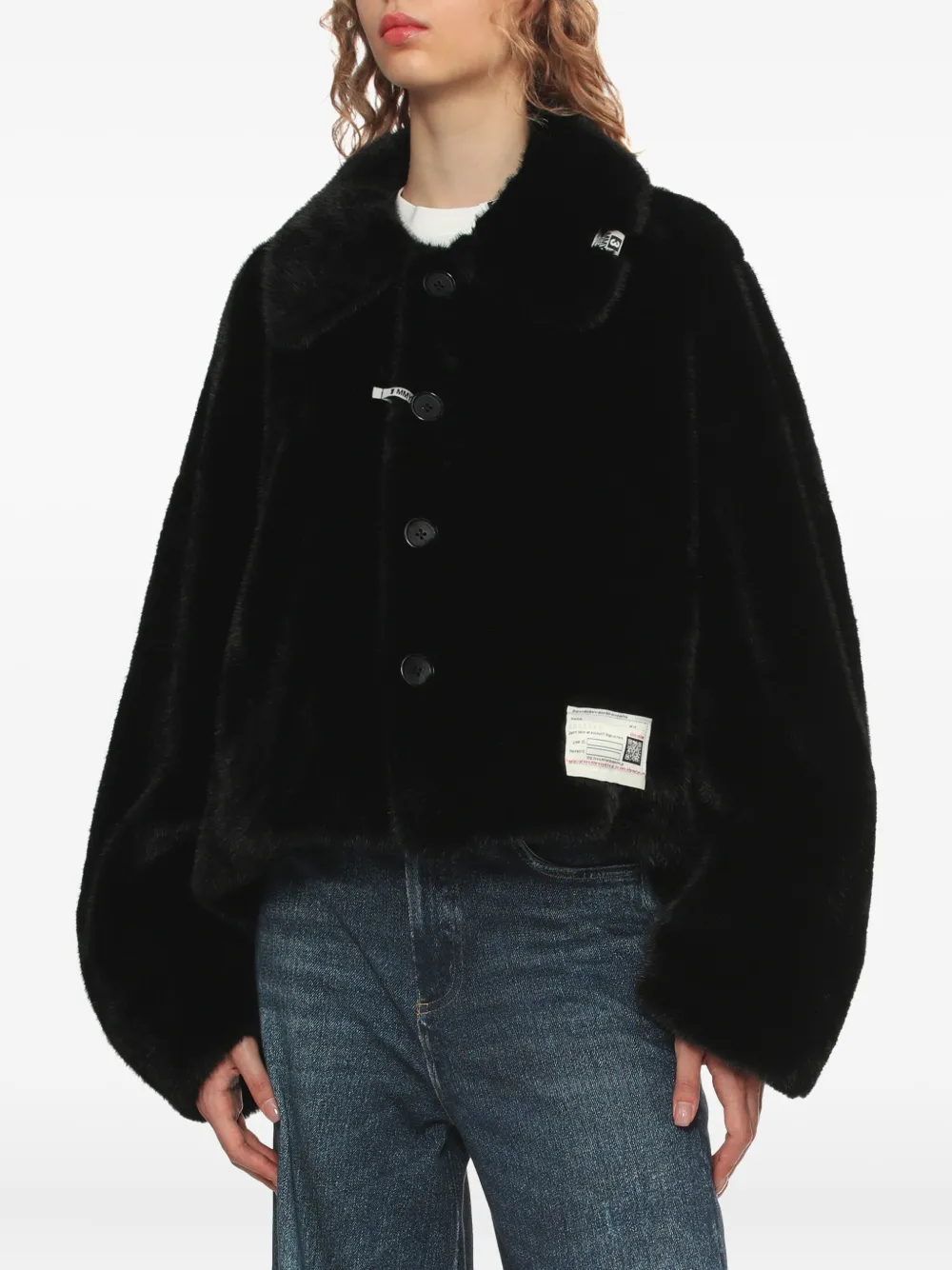 Miharayasuhiro Long-sleeved Coat In Black