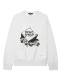 Comme des Garçons Homme dead stop graphic sweatshirt - White
