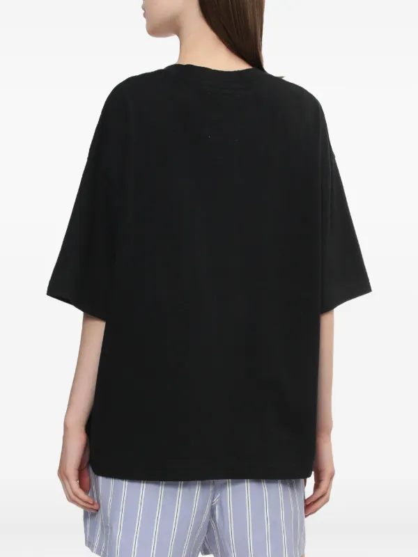 Maison MIHARA YASUHIRO graphic-print T-shirt | Black | FARFETCH