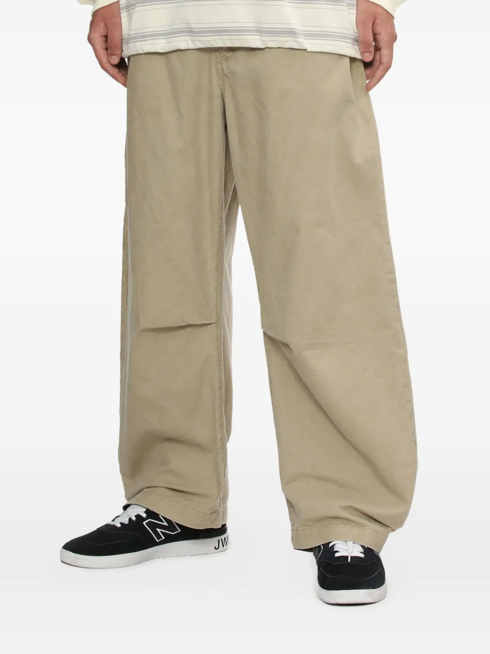 Comme des Garçons Homme Broek met opgestikte zak Beige