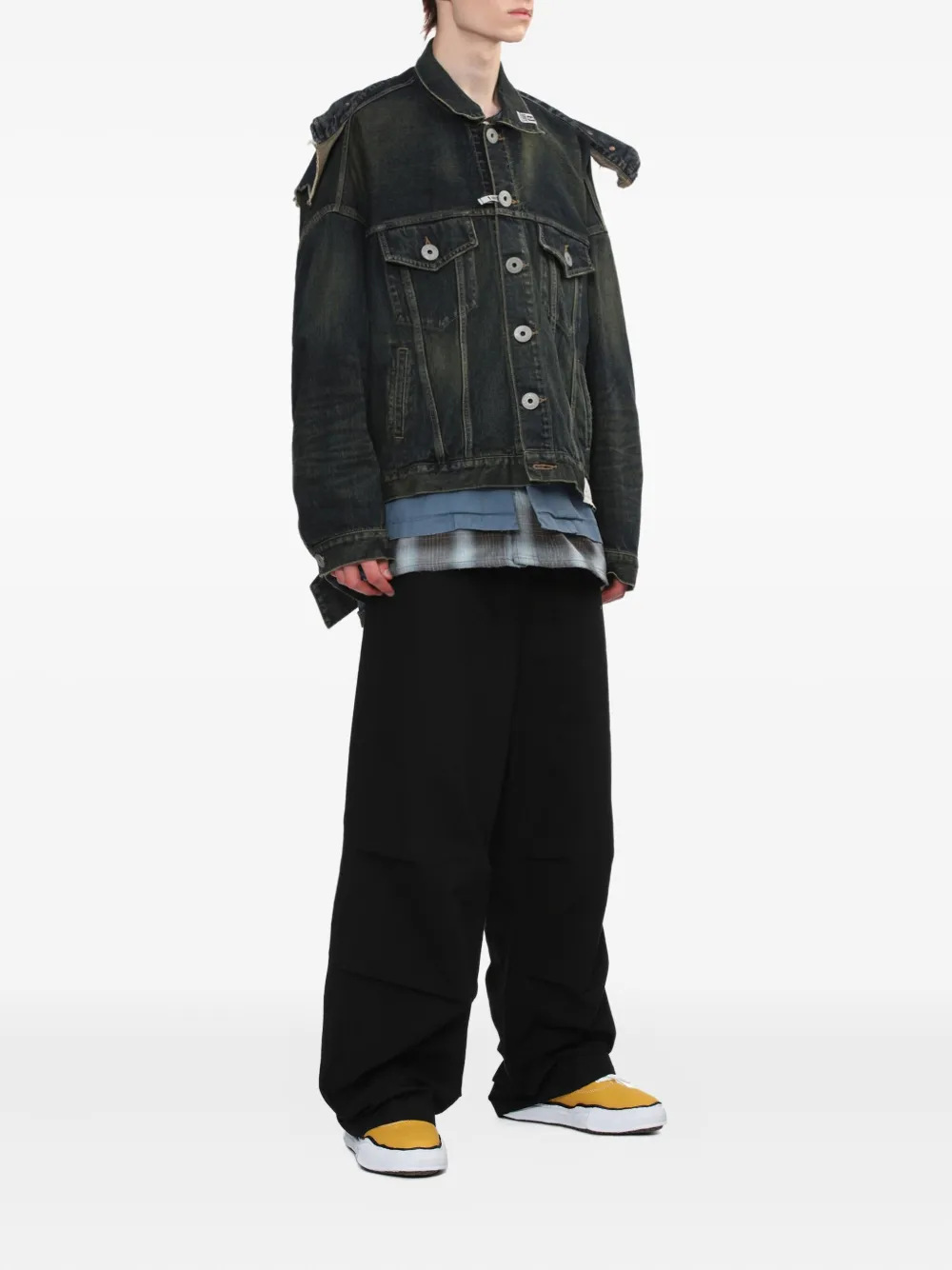 Maison MIHARA YASUHIRO Baker lace-up sneakers Yellow