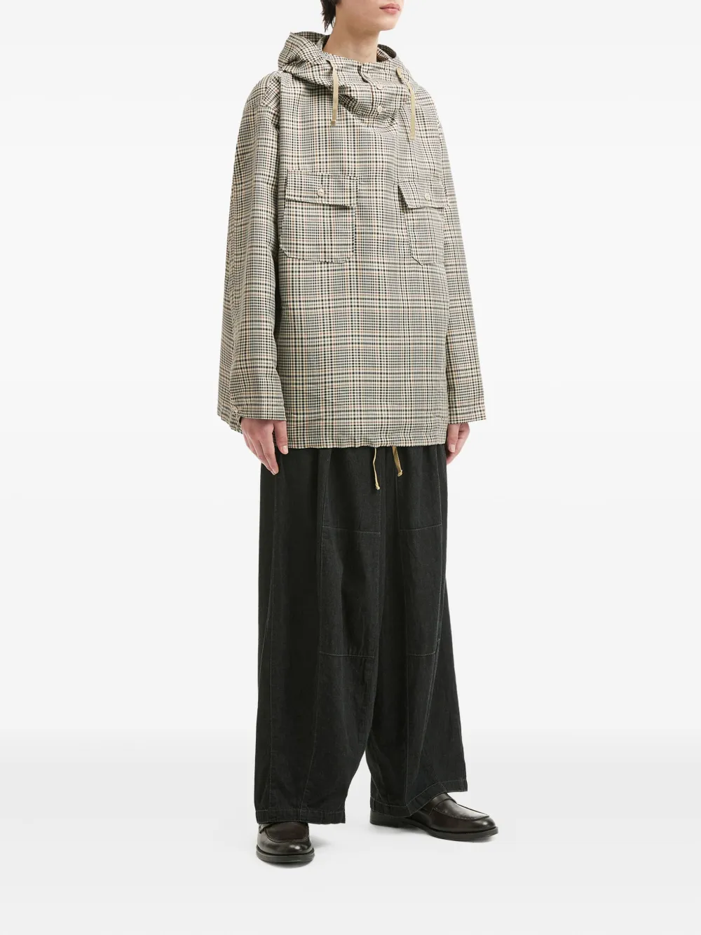 Engineered Garments plaid check-pattern hoodie | Hoodies | Image 2
