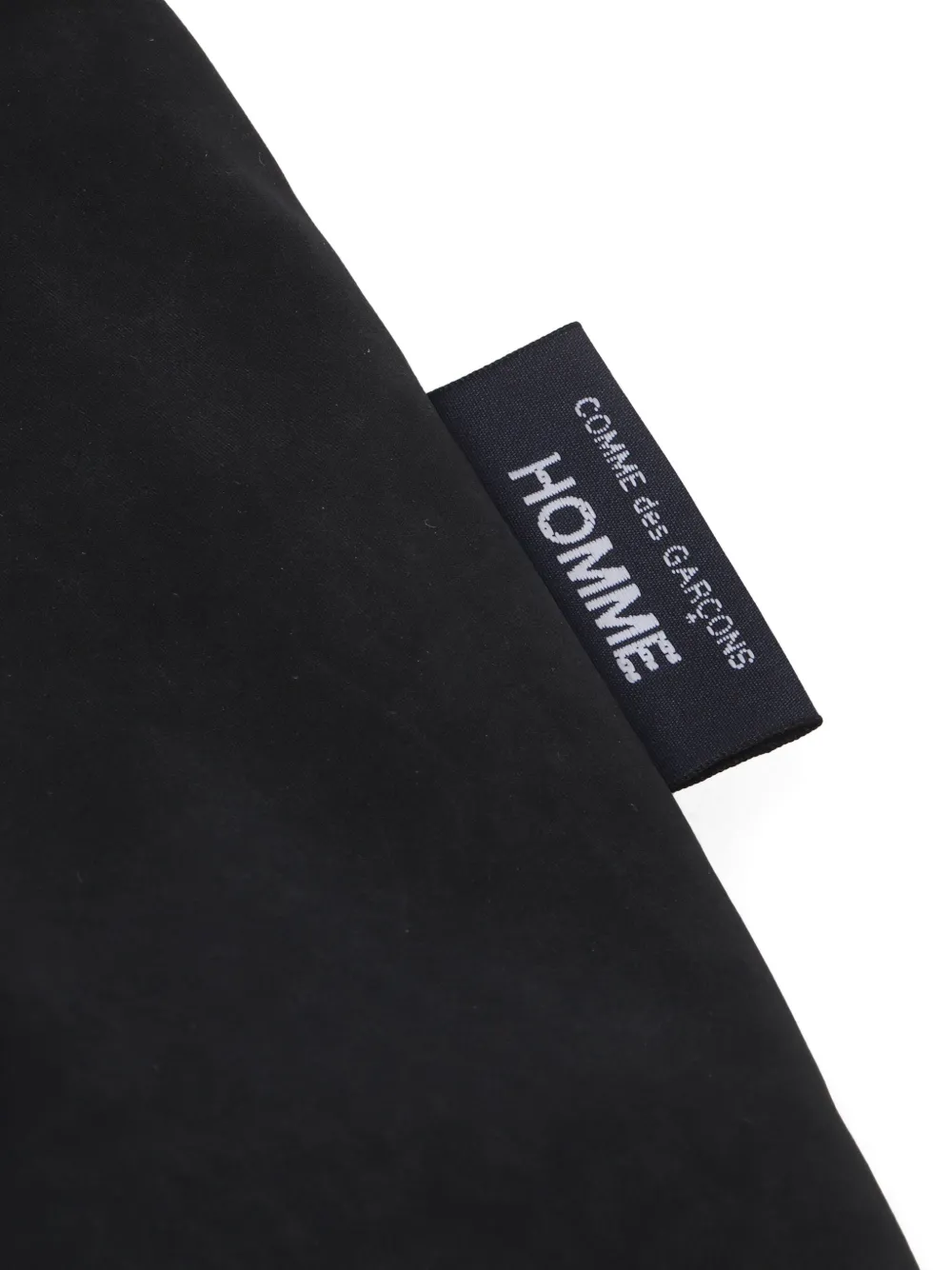 Comme des Garçons Homme Gewelfde messengertas met ritssluiting Zwart