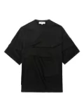 Enföld draped panel T-shirt - Black