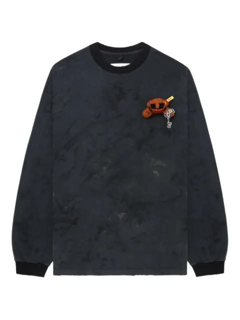 Doublet pocket-bear long-sleeve T-shirt