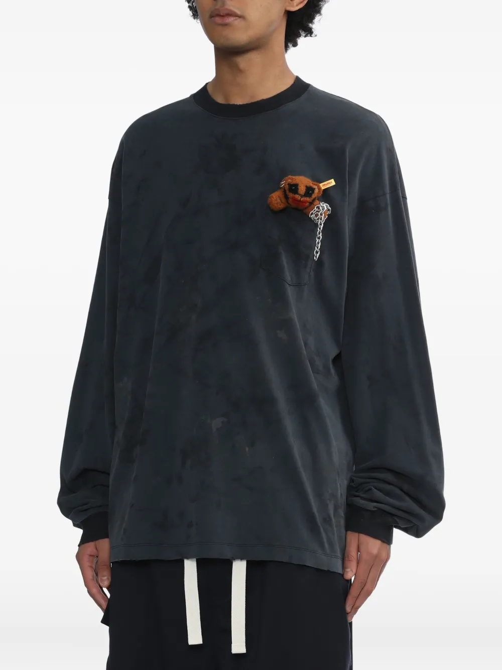 Doublet Long Sleeve T-shirt With My Friend In Gray