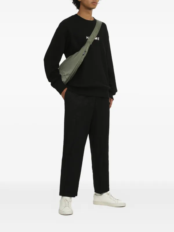 Comme Des Garçons Homme Homme Logo Sweatshirt | Black | FARFETCH AO