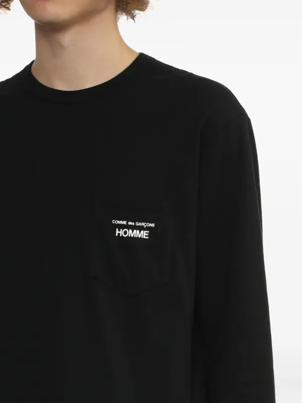 COMME des GARÇONS HOMME 長袖Tシャツ COMME des GARCONS HOMME”ロゴプリント 綿天竺