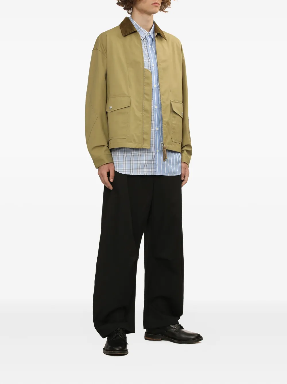 Comme des Garçons Homme corduroy-collar flap-pocket jacket | Shirt Jackets | Image 2