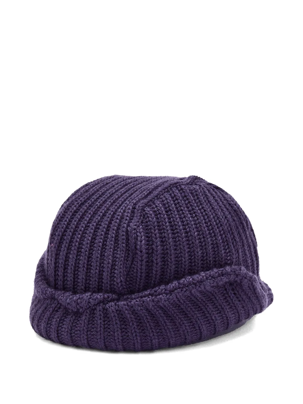 Needles Ribbed-knit Butterfly-motif Hat In Purple