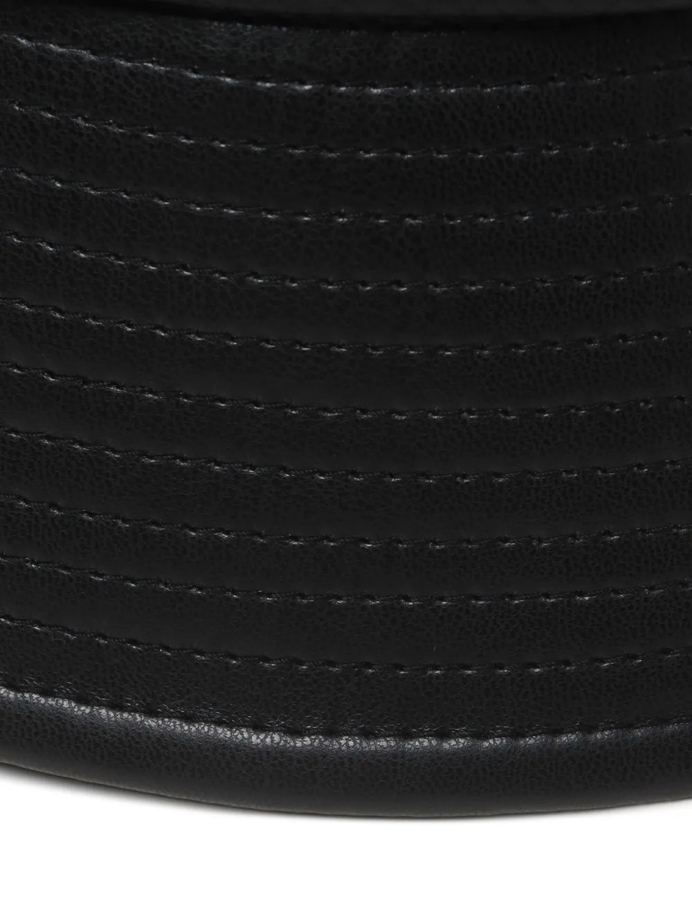 Comme des Garçons Homme Vissershoed met gestikt detail Zwart