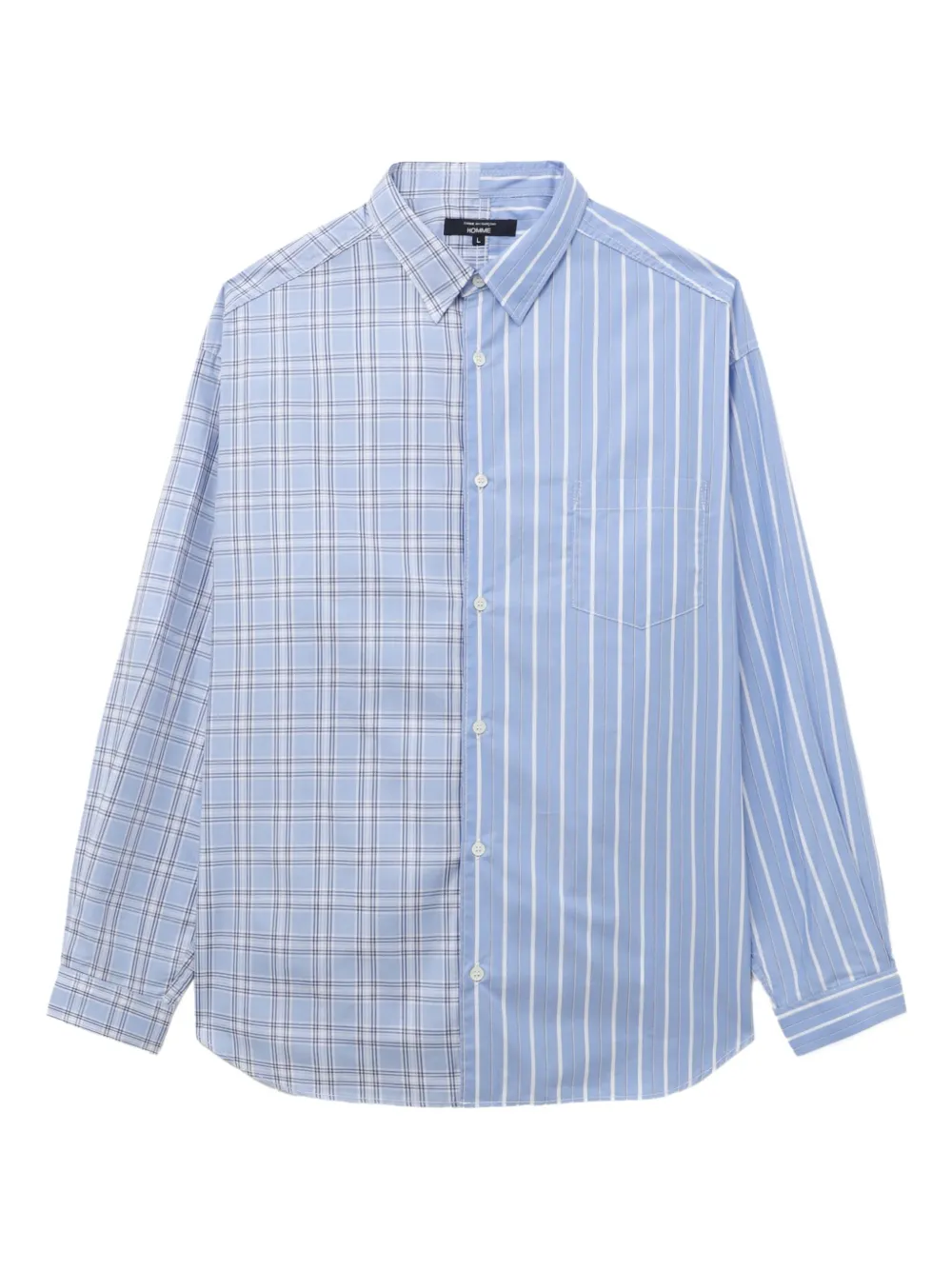 Comme des Garçons Homme striped plaid shirt | Blue | Image 1