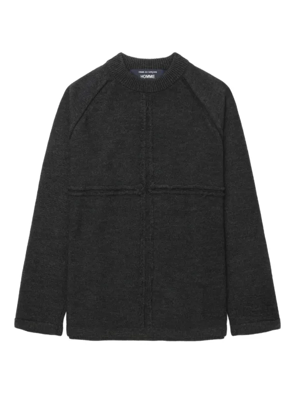 Comme Des Garçons Homme シームディテール セーター | グレー