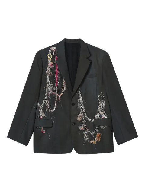 Doublet embellished wool blazer