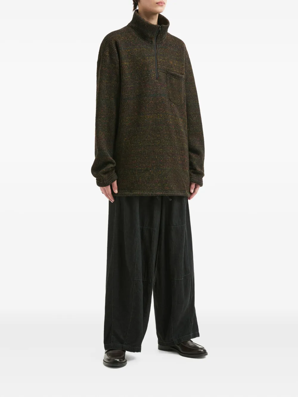 Engineered Garments half-zip ribbed sweater | Knitted Sweaters | Image 2