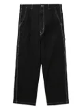 Comme des Garçons Homme contrast-stitching trousers - Black
