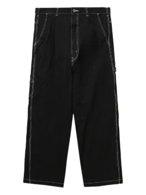 Maison MIHARA YASUHIRO レザーパンツ | ブラック | FARFETCH JP