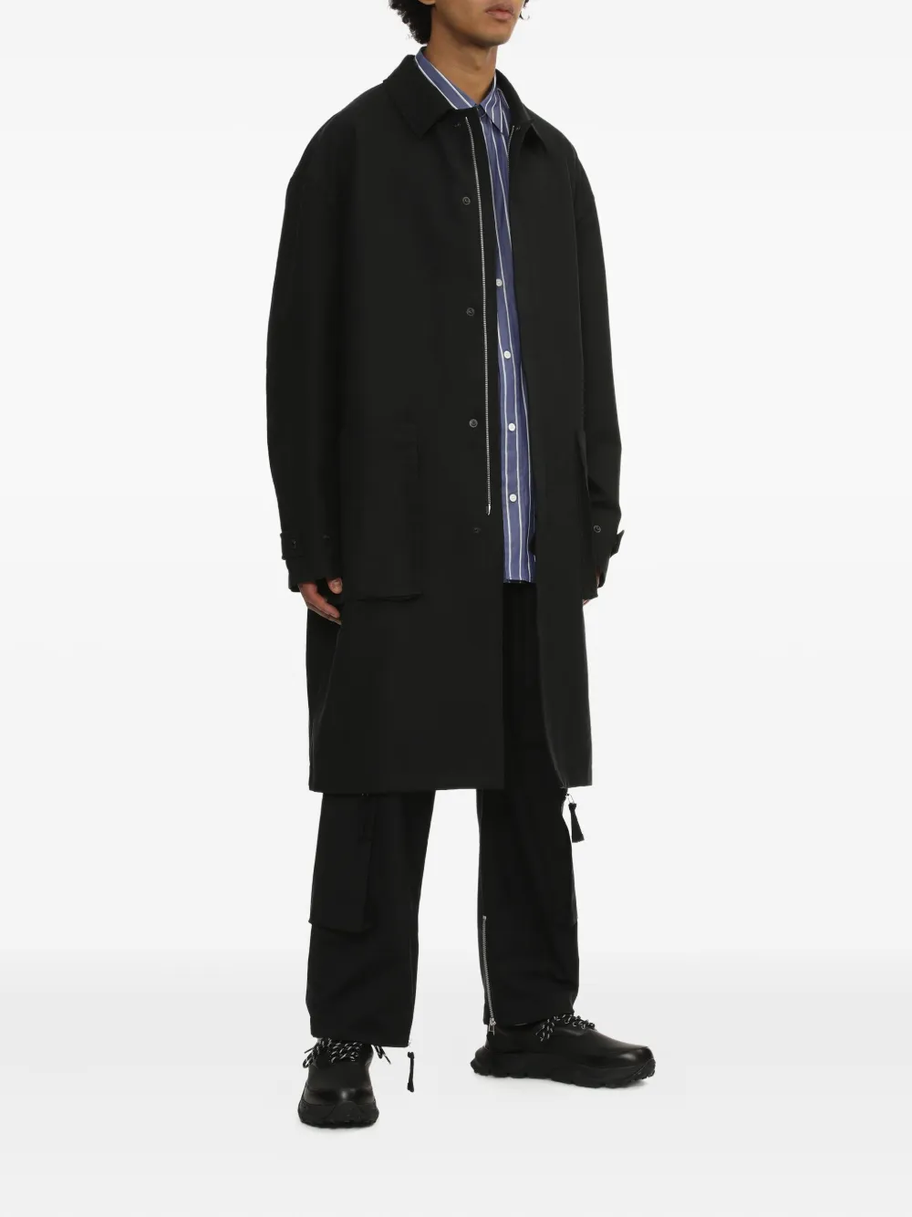 Comme des Garçons Homme Cargo broek met ritszak - Zwart