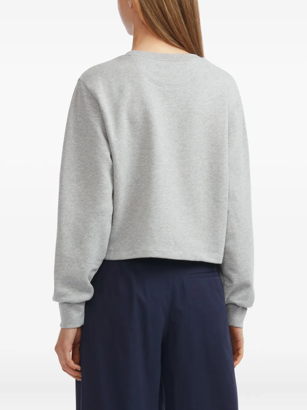 Apc Anchor-embroidered Sweatshirt In Gray