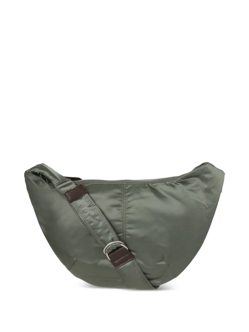 Comme des Garçons Homme curved nylon messenger bag | Green | Image 1