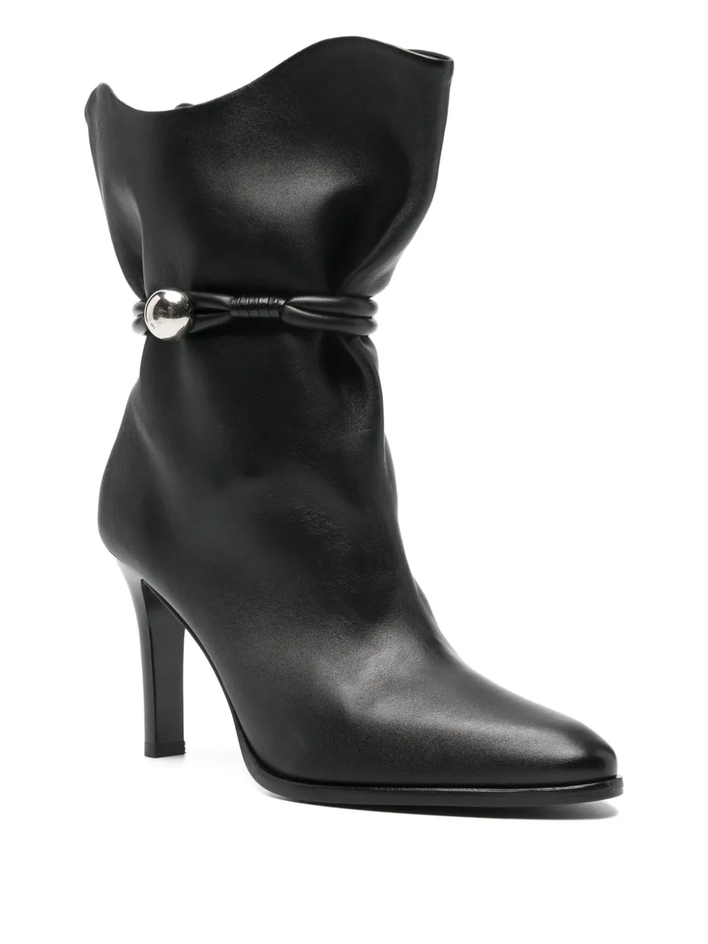 ISABEL MARANT ankle leather boots Zwart