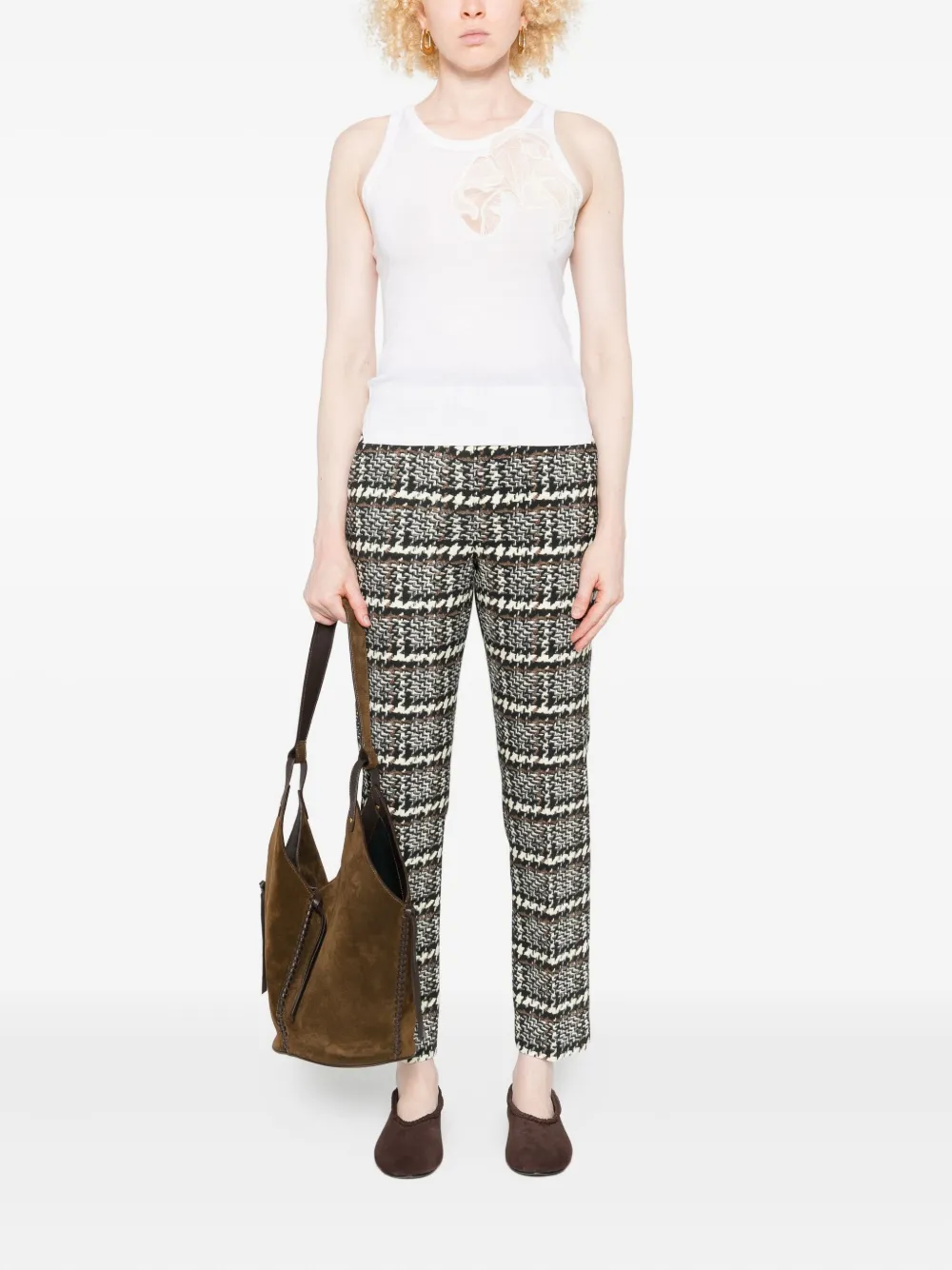 Ermanno Scervino Lace-embellished Tank Top In White