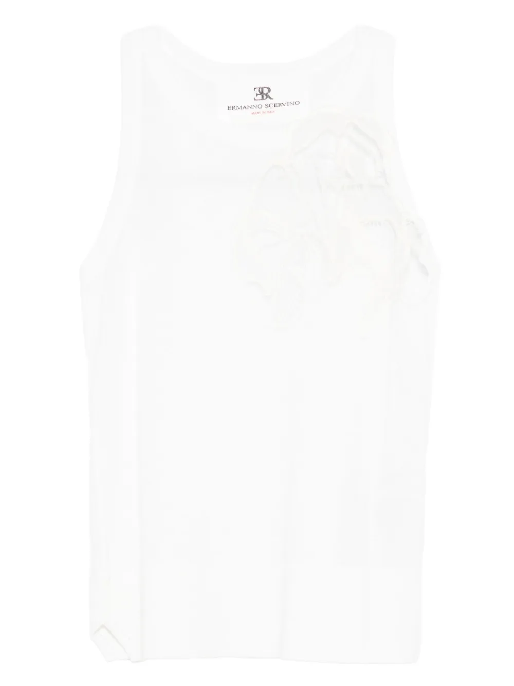 Ermanno Scervino lace-embellished tank top | White | Image 1