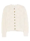 MARANT ÉTOILE button-front open-knit cardigan - Neutrals