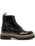 Woolrich lace-up combat boots - Black