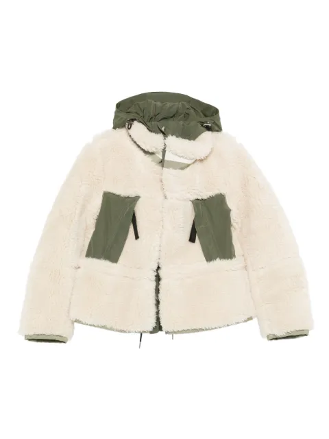 sacai chamarra con panel capitonado