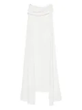 Solace London The Nuri draped maxi dress - White