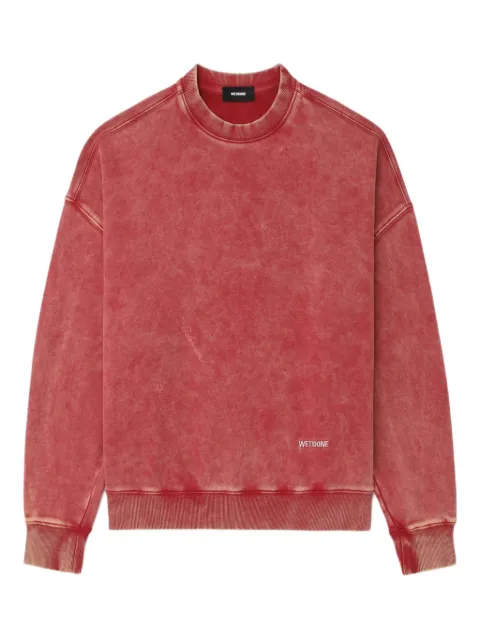 We11done acid-wash sweatshirt