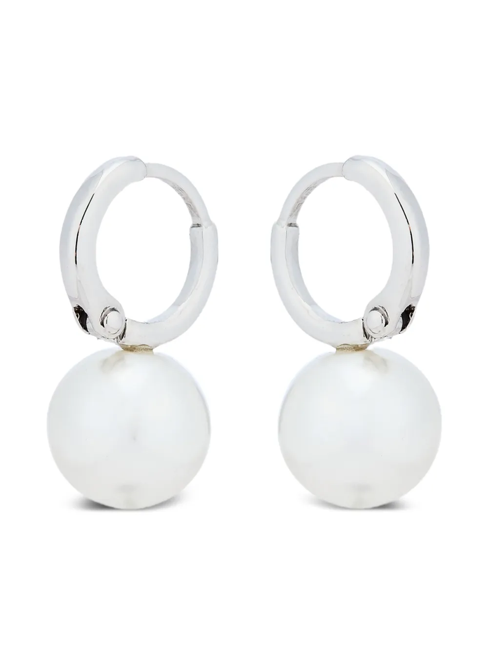 Simone Rocha pearl hoop earrings | Silver | Image 1