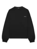 We11done logo-embroidered long-sleeve top - Black
