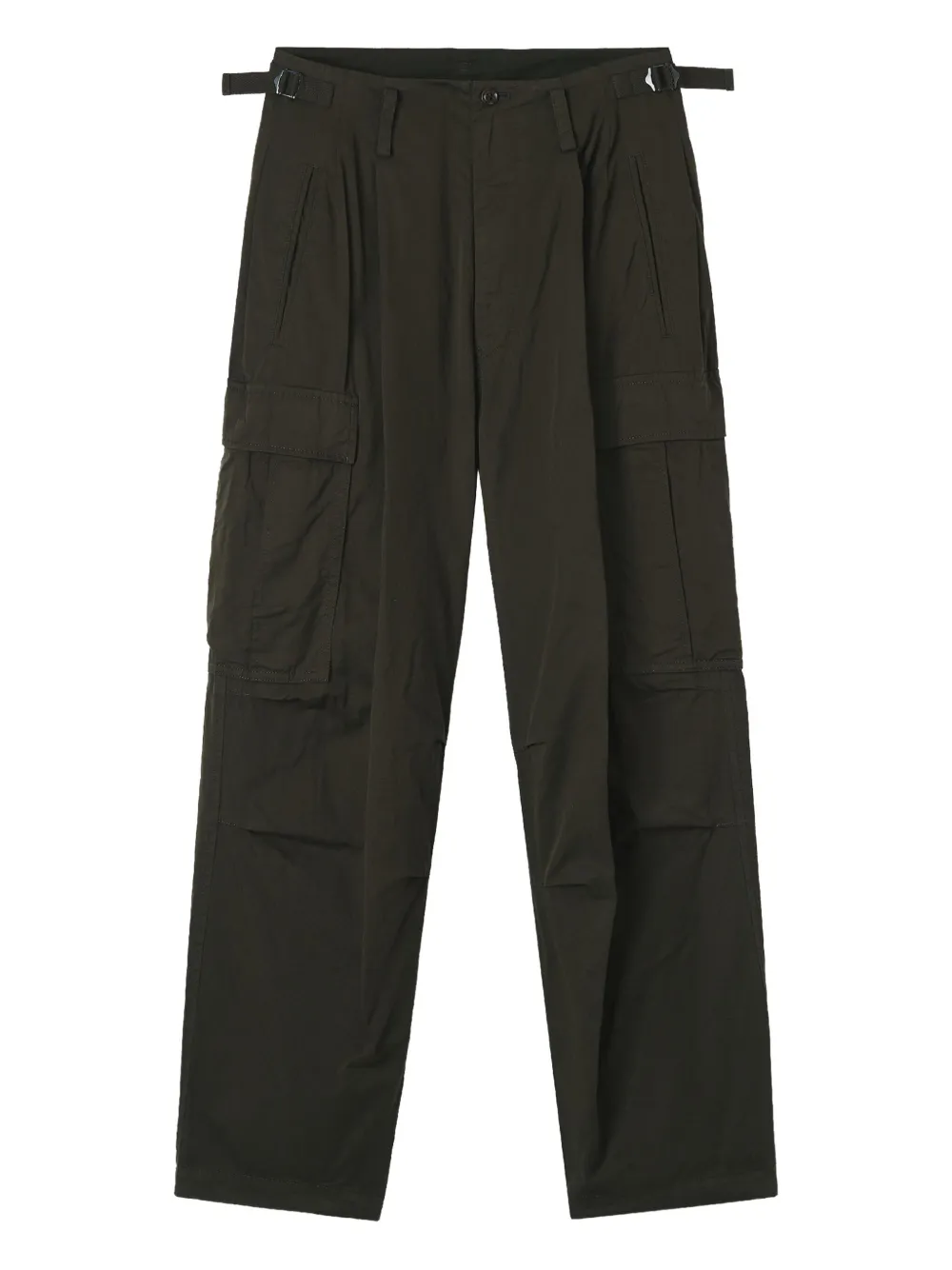 Y's Cargo-pocket Trousers In Brown