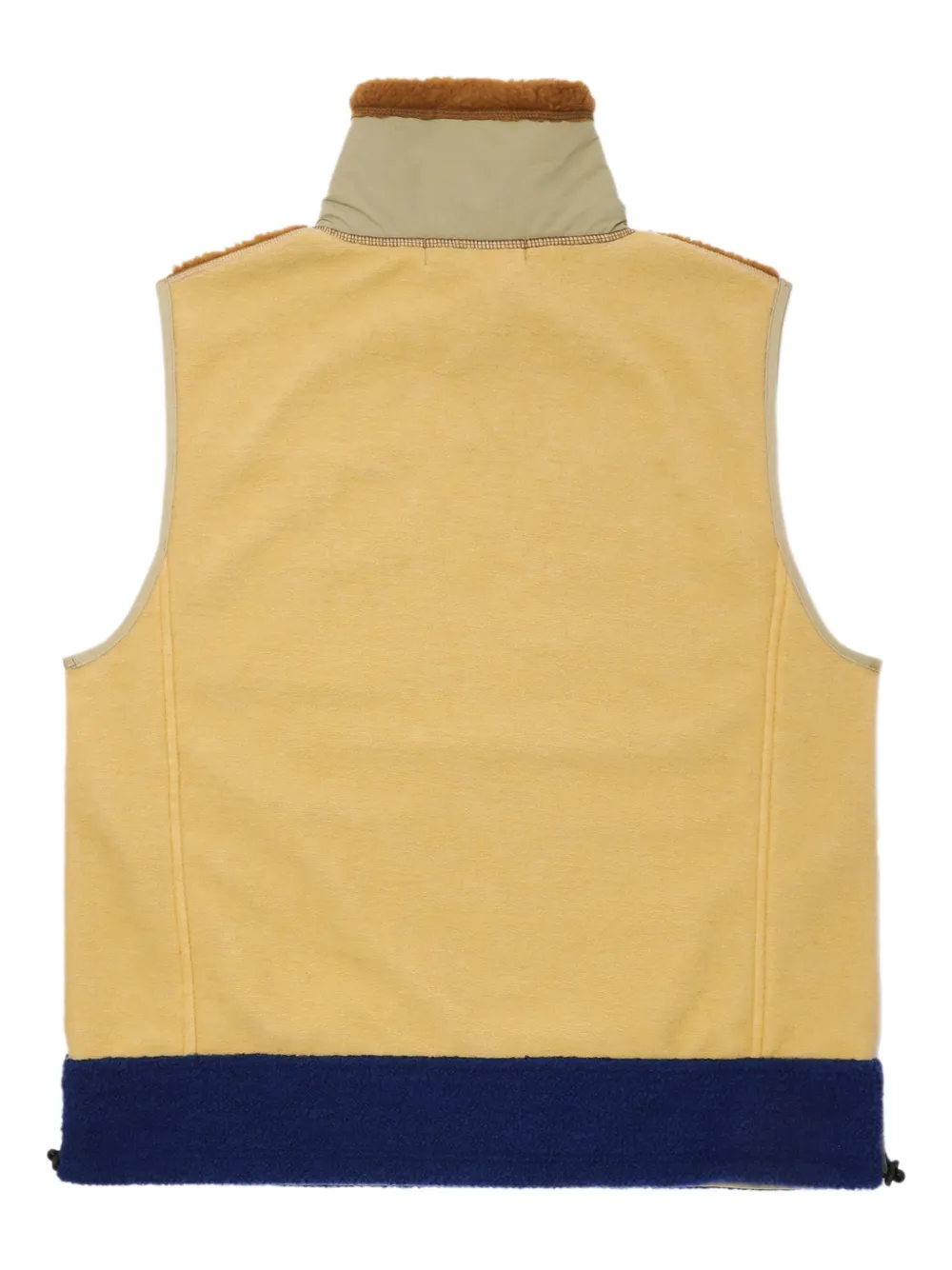 Toga Fleece Jersey Zip Vest In Neutral