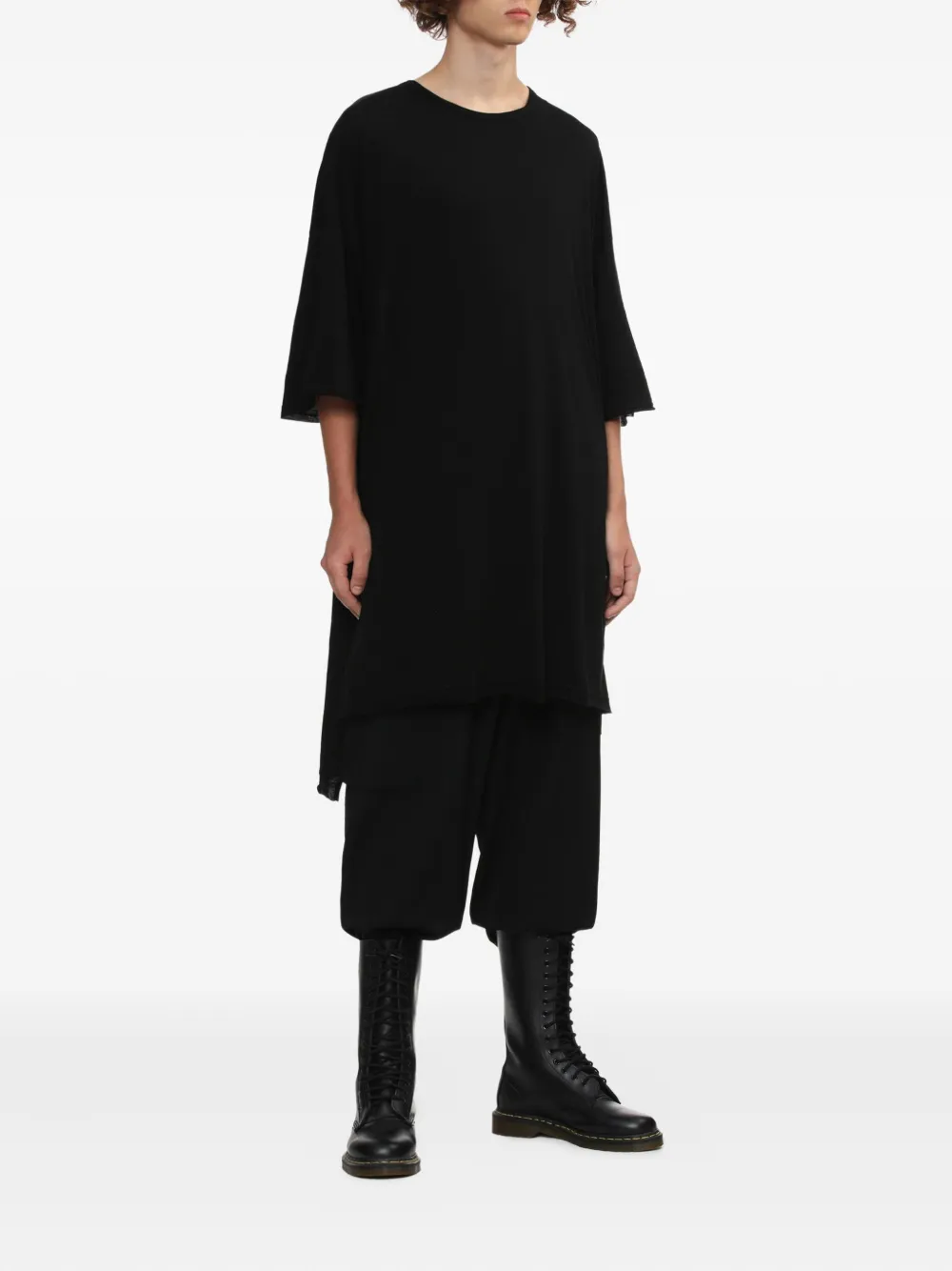 Yohji Yamamoto crew-neck t-shirt - Zwart