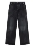 We11done patch pocket jeans - Black