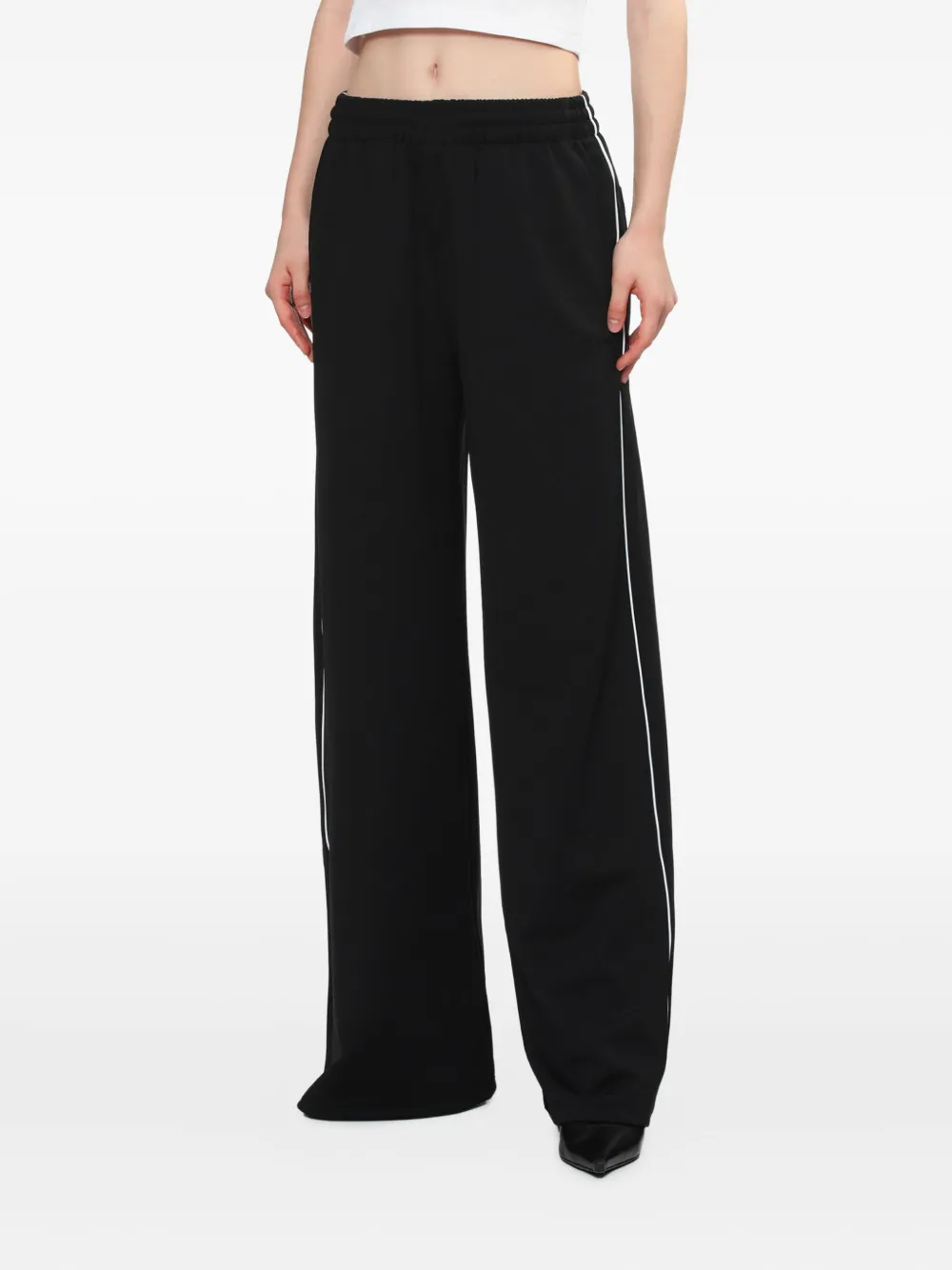 We11done side-stripe trousers - ブラック We11done side-stripe trousers - ブラック