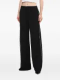 We11done side-stripe trousers - Black