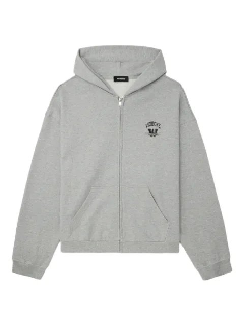 We11done hoodie con logo y cierre