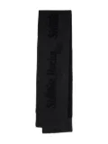 Simone Rocha logo-embellishment scarf - Black