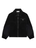 Toga fleece-panelled jacket - Black