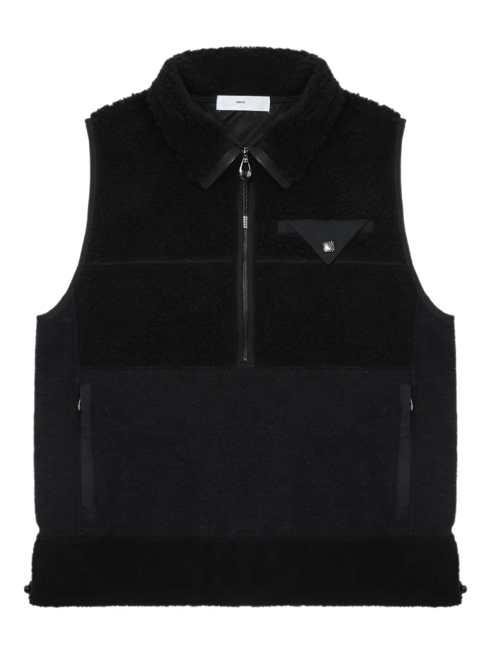 Toga half-zip fleece vest | Black | Image 1