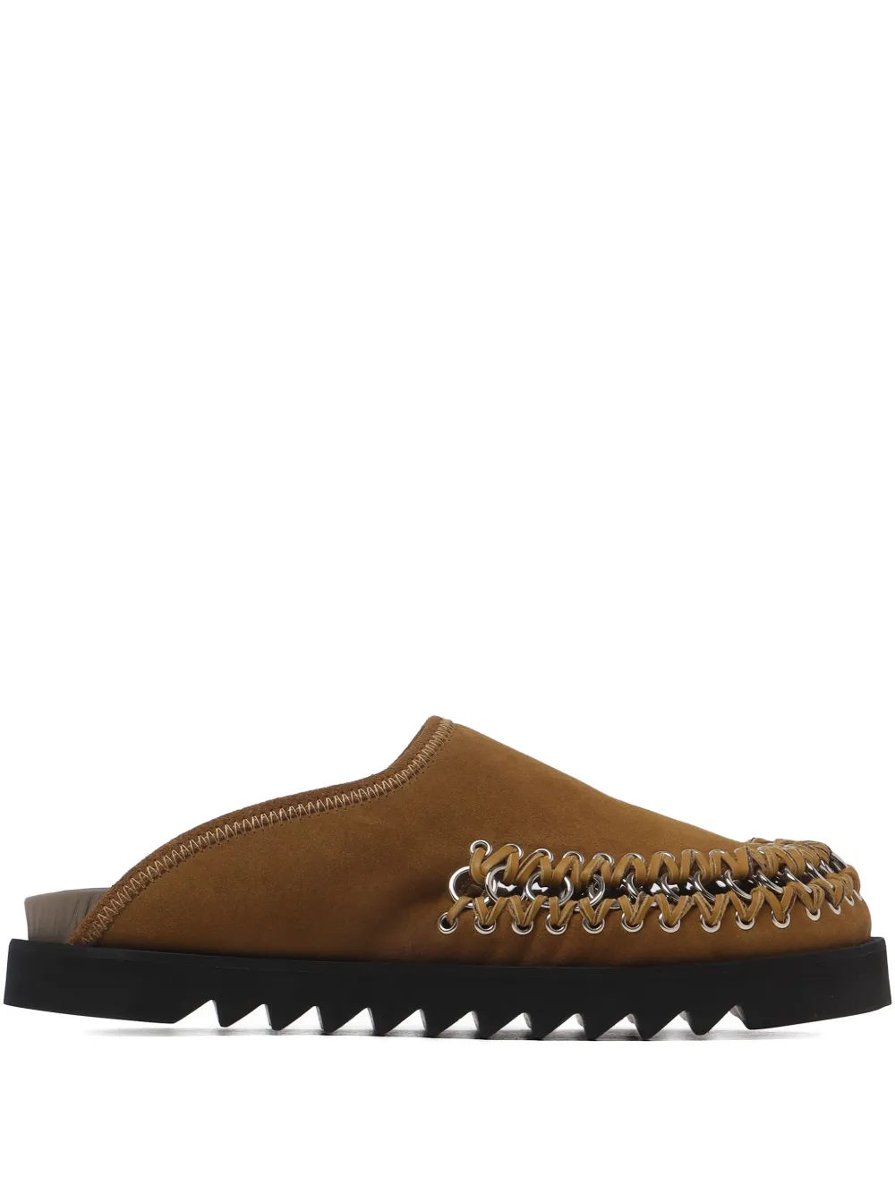 Toga embellished leather mules Brown