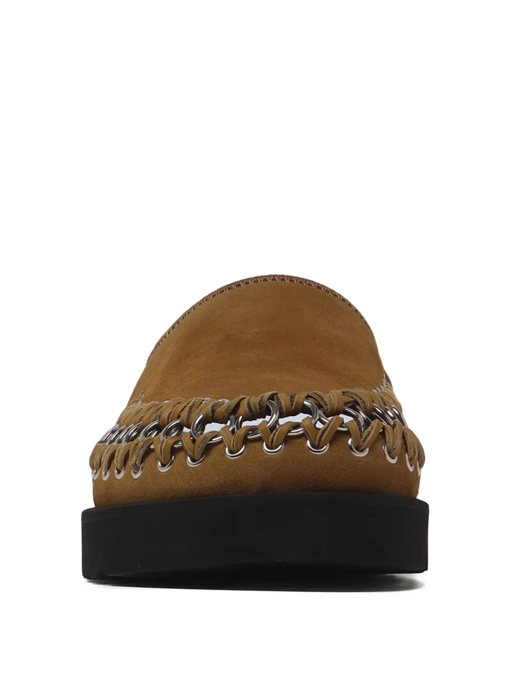 Toga embellished leather mules Brown