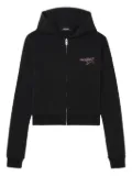 We11done star-print zip-up hoodie - Black