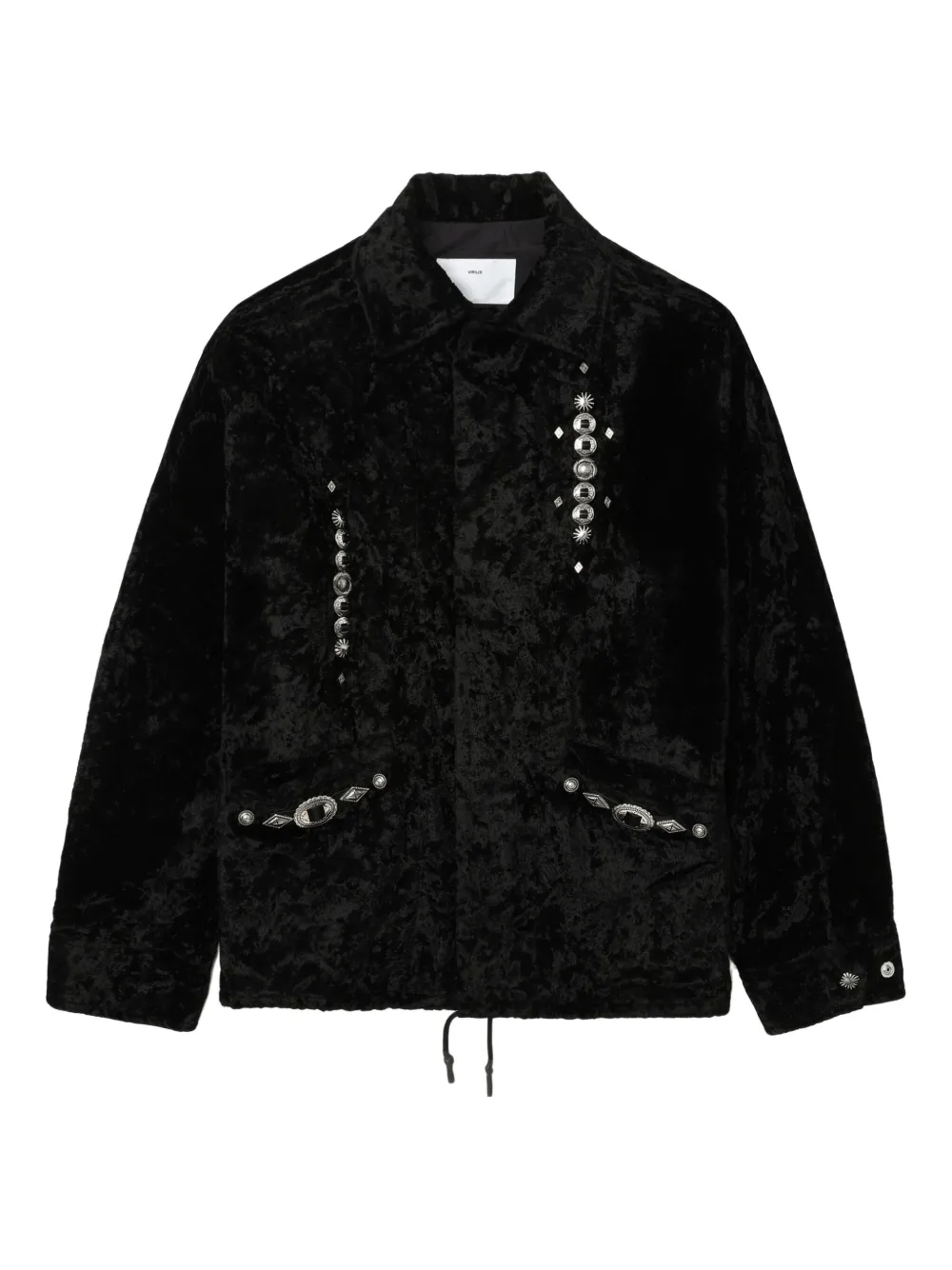 Toga Velvet-embellished Jacket In Black