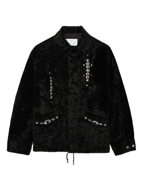 Toga velvet-embellished jacket